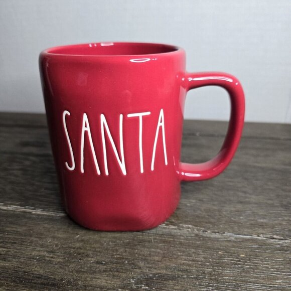 Rae Dunn Other - NWT Rae Dunn Artisan Santa Red Christmas Mug Magenta Farmhouse